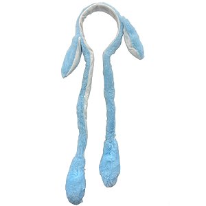 Tiara Orelha Coelho com Movimento - Azul - 55cm - 1 unidade - Rizzo