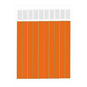 Pulseira de Identificação Para Eventos - Laranja Neon - 1,9x25cm - 50 unidades - Rizzo