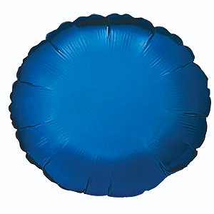 Balão de Festa Metalizado 18"45cm - Azul - 1 unidade - Partiufesta - Rizzo