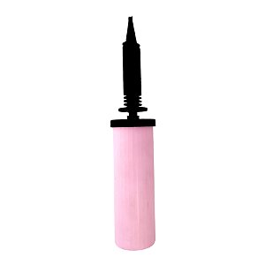 Inflador a Ar Bomba Manual para Balão - Rosa Claro - 1 unidade - Rizzo