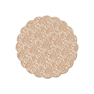 Fundo Rendado Redondo para Doces - Francesa Toffee - 100 unidades - Cromus - Rizzo