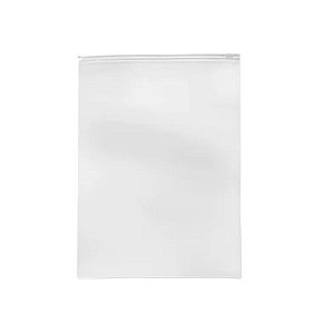 Saco Trilho Zip Transparente - 35x45cm - 50 unidades - Rizzo