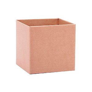 Cachepot Quadrado para Arranjos e Presentes - Kraft - 15cm - 1 unidade - Rizzo