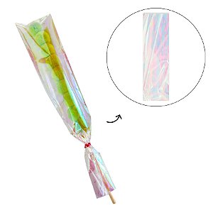 Saco Celofane Nacarado - 5x25,5cm - 50 unidades - Rizzo