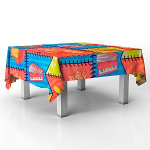 Toalha de Mesa em TNT - 70x70cm - Bandeira Festa Junina - 5 unidades - Best Fest - Rizzo