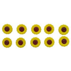 Mini Aplique Girassol - 1,5cm - 10 unidades - Best Fest - Rizzo