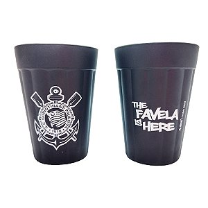 Copo Americano - Corinthians Preto Fosco - 190ml - 2 unidades - Allmix Presentes - Rizzo