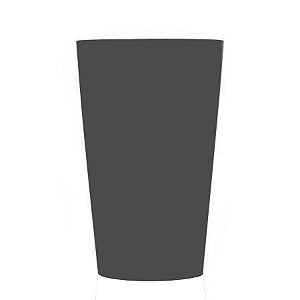 Copo de Acrílico Durável 300ml  - Preto - 1 unidade - Rizzo
