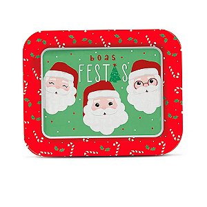 Bandeja Laminada Hohoho Noel Chegou - 40x33cm - 1 unidade - Cromus - Rizzo