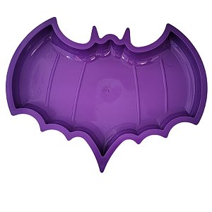 Bandeja Decorativa de Halloween - Morcego Roxo - 21x16cm - 1 unidade - Rizzo