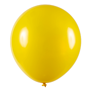 Balão de Festa Redondo Profissional Látex Metal - Amarelo - Art-Latex - Rizzo Balões