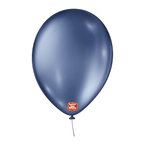 Balão de Festa Metallic -  Azul Sáfira - 25 unidades - Balões São Roque - Rizzo