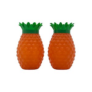 Kit Saleiro e Paliteiro Abacaxi - Laranja - 9,5cm - 1 unidade - Rizzo