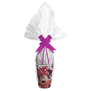 Kit Ovo no Copo Minnie Vermelha Cores (Copo + Saco Express + Papel Chumbo + Laço Fácil) - Páscoa Rizzo