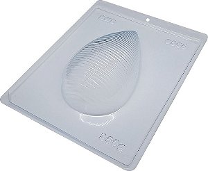 Forma de Acetato Ovo Bicudo 350g Riscado Cód. 9555 BWB Rizzo Confeitaria