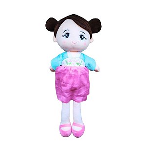 Boneca De Pelúcia Com Kimono - Verde Água - 56cm - 1 unidade - Rizzo