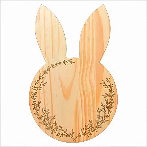 Tábua de Madeira - Coelho da Páscoa - 20x30cm - 1 unidade - Rizzo