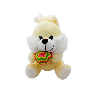 Coelho de Pelúcia Amarelo - 15cm - 1 unidade - Rizzo