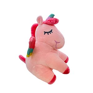 Unicórnio de Pelúcia - Rosa - 22cm - 1 unidade - Rizzo