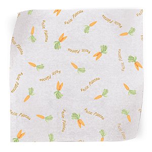 Papel Manteiga - Folha Cenourinha - 45x70cm - 5 unidades - Cromus - Rizzo