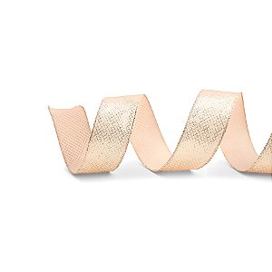Fita Aramada Tela - Ouro com Glitter - 3,8cm x 9,14m - 1 unidade - Cromus - Rizzo