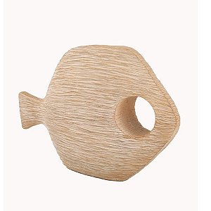 Escultura Peixe Abstrato de Poliresina - 35x24x7cm - 1 unidade - Rizzo