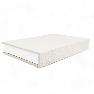 Livro Decorativo de MDF Branco - 17x27x4,5cm - 1 unidade - Rizzo