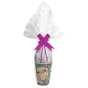 Kit Ovo no Copo Minions Cores (Copo + Saco Express + Papel Chumbo + Laço Fácil) - Páscoa Rizzo
