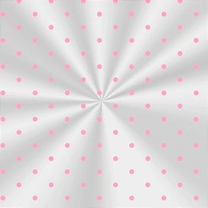 Saco Para Presente Decorado - Poá Rosa - 100 unidades - Cromus - Rizzo