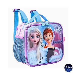 Lancheira Térmica Escolar Com Zíper - Frozen - Disney Original - 1 unidade - Rizzo