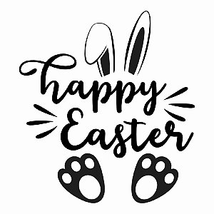Transfer - Coelho Happy Easter - 1 unidade - Rizzo