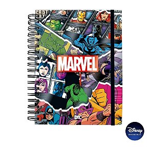 Caderno Smart Univ. Com Folhas Reposicionáveis - Vingadores Marvel - Ref. 4634 - Disney Original - 1 unidade - DAC Art -