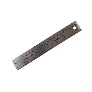Régua de Metal Antiderrapante - 20cm - 1 unidade - Art Montagem - Rizzo