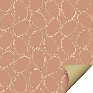 Folha para Ovos de Páscoa Tonal Terracota Suave 69x89cm - 25 unidades - Cromus - Rizzo