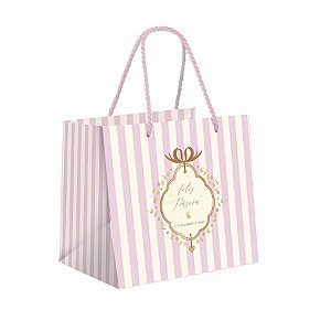 Sacola Premium Para Caixa Meio Ovo de 250g a 350g - Quinn Lilas - 30x26x14cm - 1 unidade - Cromus - Rizzo