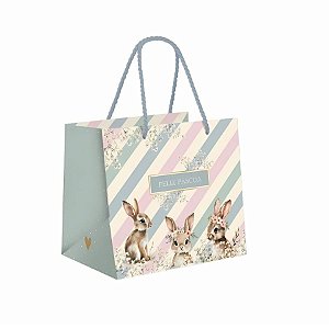 Sacola Premium Para Caixa Meio Ovo de 250g a 350g - Doce Páscoa - 30x26x14cm - 1 unidade - Cromus - Rizzo