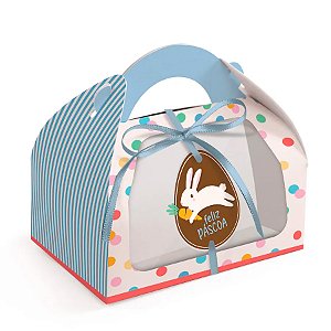 Caixa Maleta de Páscoa Com Visor - Jump - 10 unidades - Cromus - Rizzo