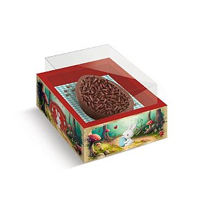 Caixa New Moldura para Meio Ovo De Páscoa - Contos De Páscoa - 6 unidades - Cromus - Rizzo