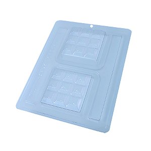 Forma de Acetato Especial Tablete Quadrado - Ref.10614 - 1 unidade - BWB - Rizzo