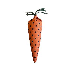 Enfeite Decorativo de Páscoa - Cenoura Laranja com Bolinhas - 13cm - 1 unidade - Cromus - Rizzo