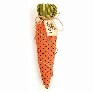 Enfeite Decorativo de Páscoa - Cenoura Laranja com Bolinhas - 24cm - 1 unidade - Cromus - Rizzo