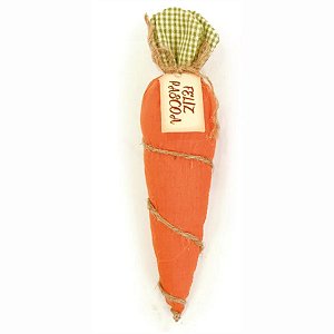 Enfeite Decorativo de Páscoa - Cenoura Laranja Lisa - 24cm - 1 unidade - Cromus - Rizzo