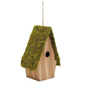 Enfeite para Pendurar - Casa de Passarinho Rústica - 20cm - 1 unidade - Cromus - Rizzo
