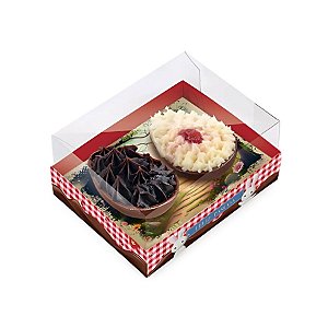 Caixa Para Dois Meio Ovos de Páscoa Horizonte - Contos De Páscoa - 10,5x8x5cm 50g - 6 unidades - Cromus - Rizzo