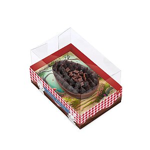 Caixa Para Meio Ovo De 50g - Contos De Páscoa - 8x5,5x5cm - 6 unidades - Cromus - Rizzo