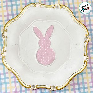 Guardanapo de Páscoa - Coelho Rosa - 16x32cm - 10 unidades - Rizzo