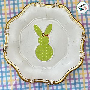 Guardanapo de Páscoa - Coelho Verde - 16x32cm - 10 unidades - Rizzo