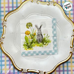 Guardanapo de Páscoa - Coelho - 32x35cm - 20 unidades - Rizzo