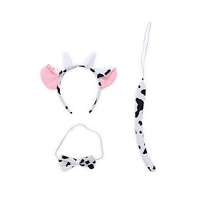 Kit Fantasia De Carnaval - Vaquinha - Preto e Branco - 1 unidade - Cromus - Rizzo