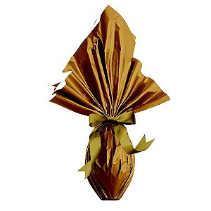 Saco Express 35x35cm para Ovos de 250g a 350g  - Ouro - 25 unidades - Cromus - Rizzo